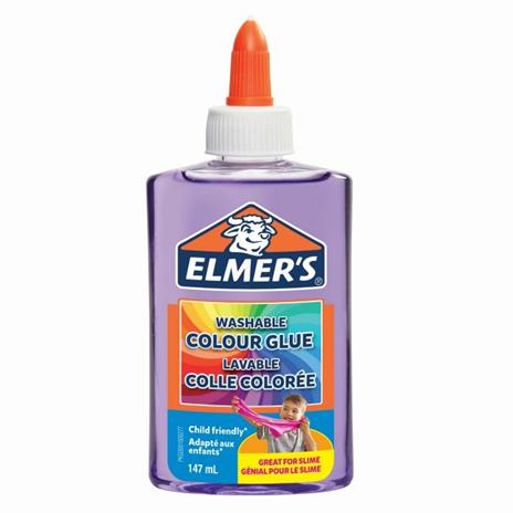 Elmer's Colla Liquida Colore PURPLE TRANSLUCIDO. Flacone da 147 ml - 7
