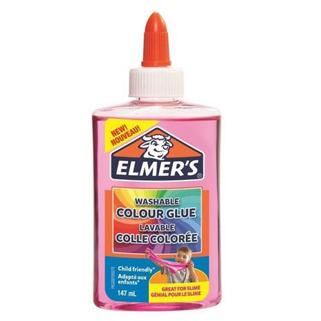 Elmer's Colla Liquida Colore ROSA TRANSLUCIDO. Flacone da 147 ml - 2