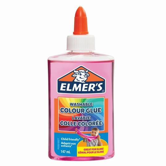 Elmer's Colla Liquida Colore ROSA TRANSLUCIDO. Flacone da 147 ml - 6