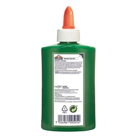 Elmer's Colla Liquida Colore VERDE OPACO. Flacone da 147 ml - 4