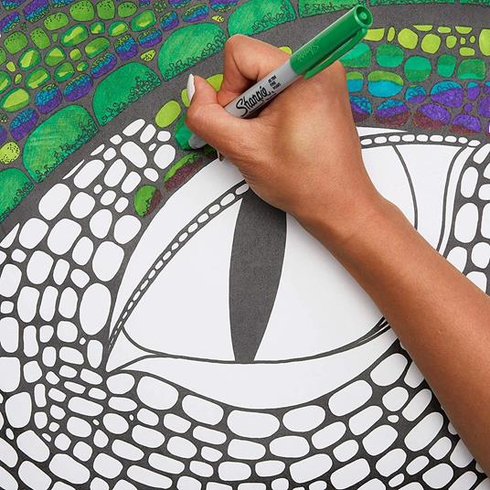 Pennarello indelebile Sharpie Fine & Ultrafine Conf Spec Rhino Colori Assortiti - Blister da 20 - 3