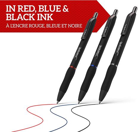 SHARPIE GEL RT GEL a scatto M 0,7 - Rossa - 5