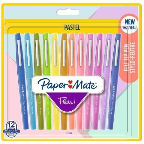 Penna Flair Nylon Pastel punta fibra M 1.1. Confezione da 12 - 2