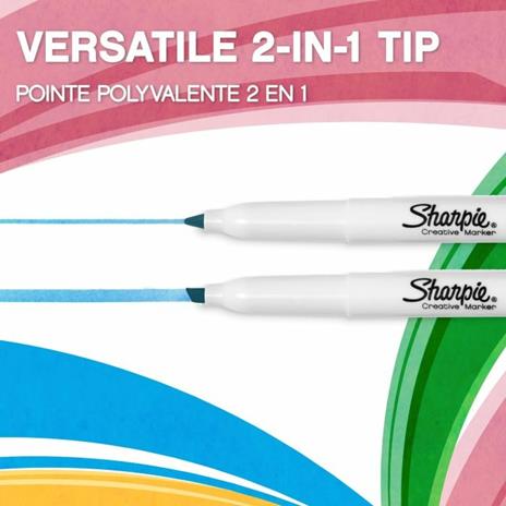 Pennarello Sharpie S-Note Creative Marker punta scalpello. Confezione da 4 - 4