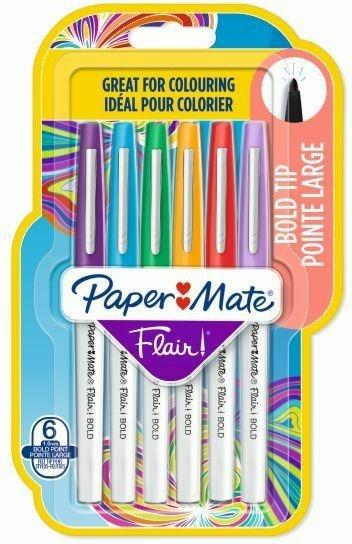 Penna Flair Nylon Bold punta fibra L 2.0. Confezione da 6