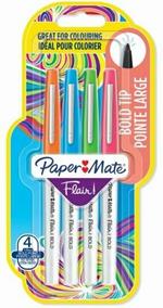 Penna Flair Nylon Bold punta fibra L 2.0. Confezione da 4