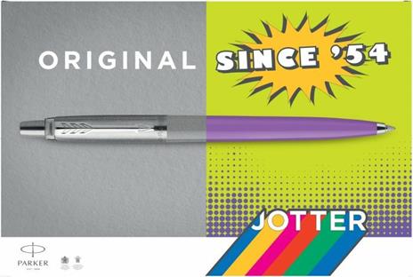 Jotter Original plastic penna a sfera M- '60 POP ART LIME + AZZURRO. Confezione da da 2 penne - 2
