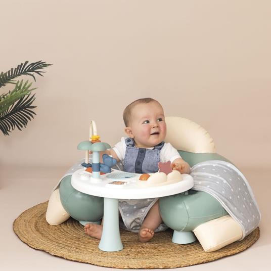 Smoby Seduta Gonfiabile Tavolo Attività 3 in 1 Little Smoby Cosy Seat