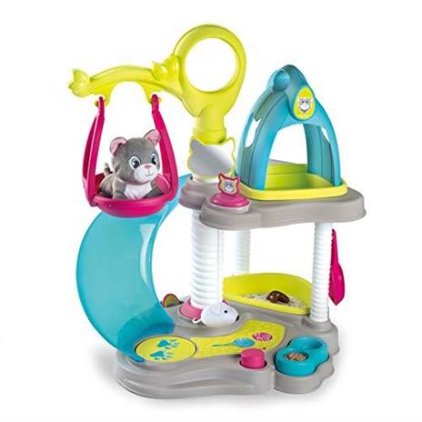 Smoby Casa per i Gattini con Gatto con Funzioni Elettroniche Incluso, 3 Anni, 7600340400