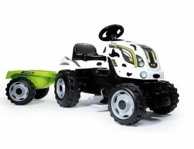 Smoby TRACTEUR FARMER XL VACHE + REMORQUE - 3