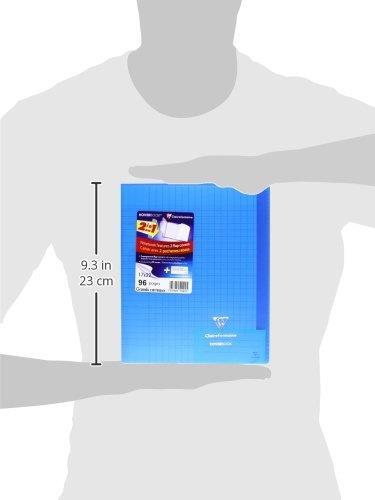 Clairefontaine Koverbook trasparente a righe pagine rilegate polipropilene 17 x 22 cm, colore: blu - 3