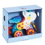 Unicorno trainabile in legno,Vadim,Djeco,+ 18 mesi