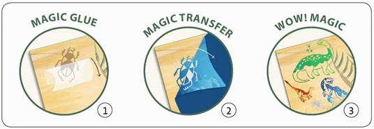 DJECO Artistic Patch Dinosauri (39463), multicolore (1) - 4