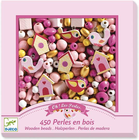 Wooden beads, bird - 5