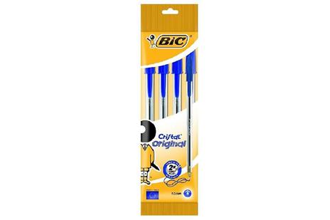 Penna a sfera Bic Cristal Blister Blu, 4 pz.