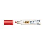 Marcatore Bic Velleda rosso punta 3,5-5,5 mm. Confezione 12 pezzi