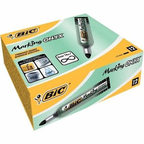 BIC Marking ONYX 1482 marcatore permanente Nero Tipo di punta 12 pezzo(i) - 2