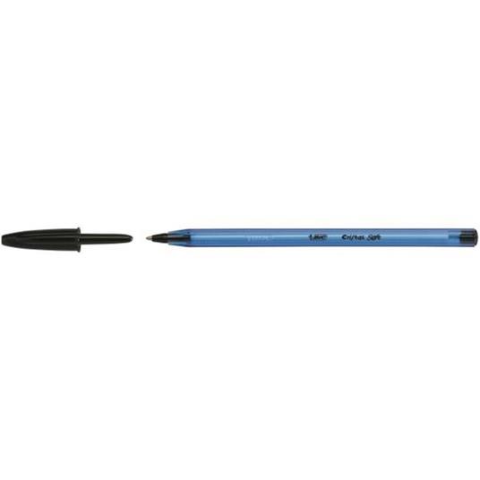 Penna a sfera Bic Cristal Soft 1.2 Nero. Confezione 50 pezzi - Bic -  Cartoleria e scuola