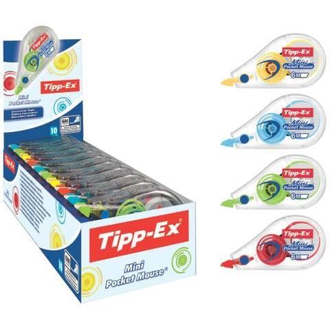 Correttore a nastro TIPP-EX Mini Pocket Mouse 5 mm x 6 m Fashion 926397 -  Tipp-Ex - Cartoleria e scuola