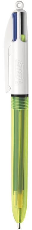 Penna a sfera Bic Shine 4 colori Fluo