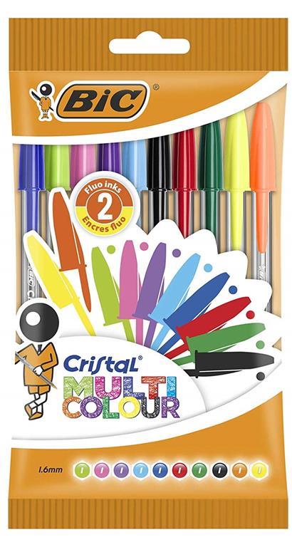 BIC Crystal Blu Verde Azzurro Verde chiaro Arancione Rosa 20 pz Bic 926381 