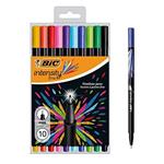 BIC 953034 Intensity Set di 10 penne punta in feltro di inchiostro a base di scrittura 0,4 mm colori assortiti