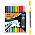 BIC 989695 marcatore Nero, Blu, Marrone, Verde, Azzurro, Verde chiaro, Arancione, Rosa, Porpora, Rosso, Viola, Giallo 12 pezzo(i)