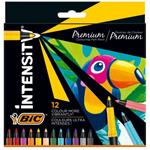 BIC Intensity Premium marcatore Fine Nero, Blu, Verde, Azzurro, Arancione, Porpora, Rosso, Colore vaniglia, Viola, Bianco, Giallo