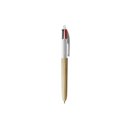 Penna Bic 4 Colori Wood Legno