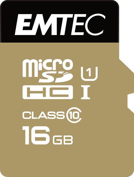 Emtec microSD Class10 Gold+ 16Gb 16Gb MicroSDHC Classe 10 memoria Flash