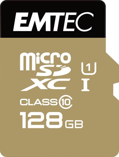 Emtec microSD Class10 Gold+ 128Gb 128Gb MicroSDXC Classe 10 memoria Flash