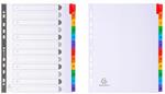 Intercalare Maxi Bianco 12 Tacche Multicolori Numerate