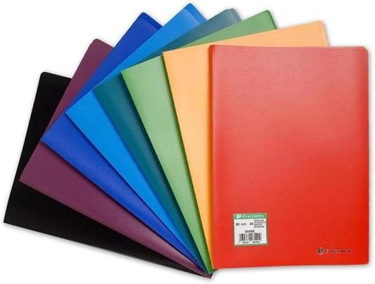 Exacompta Flexible - Portalistini, 24x32 cm con 50 buste, Colori assortiti, 1 pezzo