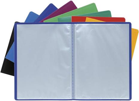 Portalistino Opak polipropilene semi rigido, 80 buste leggermente goffrate - A4 - Colori assortiti 24 x 32 per A4 - 6