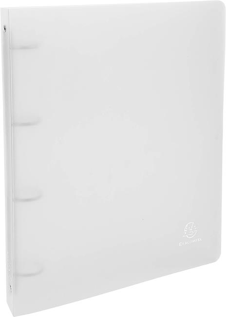 Quaderno ad anelli A4 Exacompta in PPL Trasparente 4 anelli Colori Assortiti - 3 cm - 2