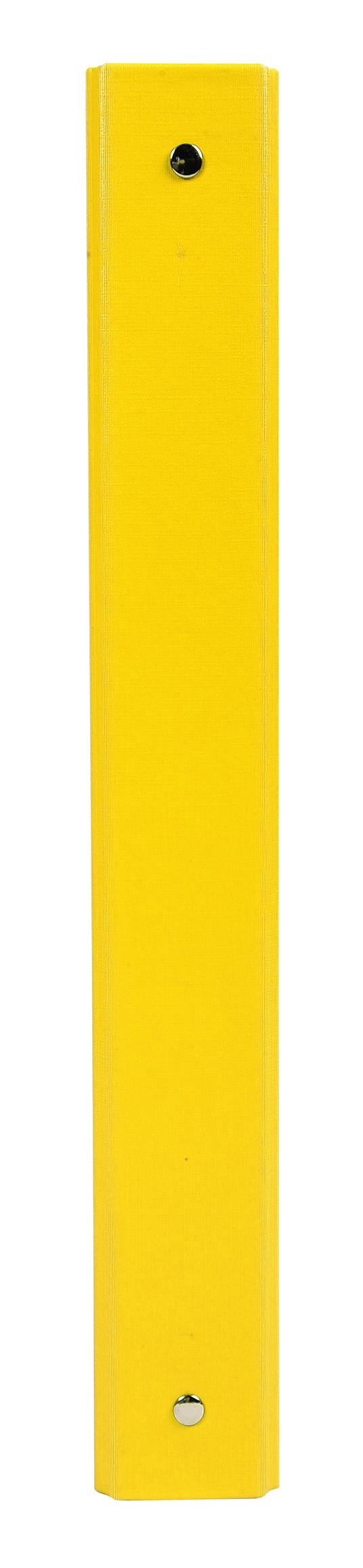Quaderno ad anelli A4 Exacompta in PPL Foderato Opaco 4 anelli Giallo - 3cm - 2