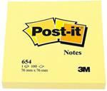3M Post-it Notes. Quadrato Giallo 100 Fogli 76x76Mm