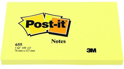 3M Post-it Notes. Flow Pack 100 Fogli Gialli 76x127mm