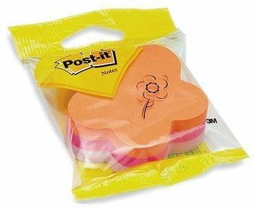 Blocchetto Post-it 2007F sagomato fiore, 225 fogli