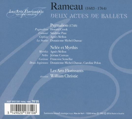 Pygmalion - Nélée et Myrthis - CD Audio di Jean-Philippe Rameau - 2