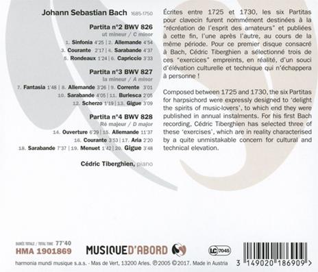 Partite n.2, n.3, n.4 - CD Audio di Johann Sebastian Bach - 2