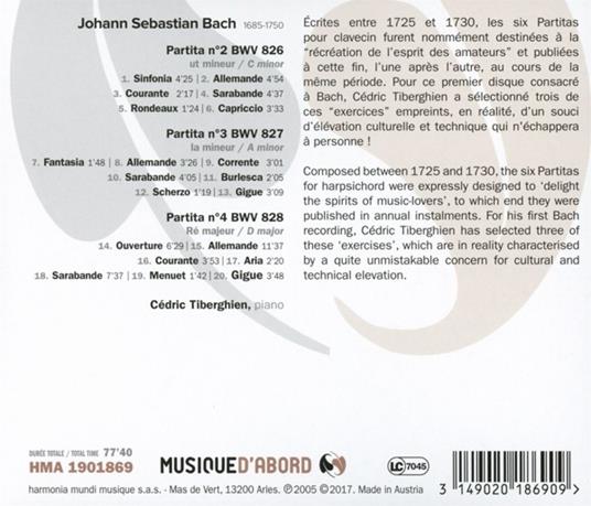 Partite n.2, n.3, n.4 - CD Audio di Johann Sebastian Bach - 2