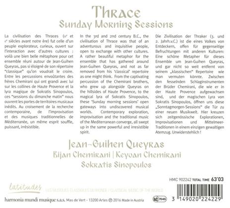Thrace. Sunday Morning Session - CD Audio - 2