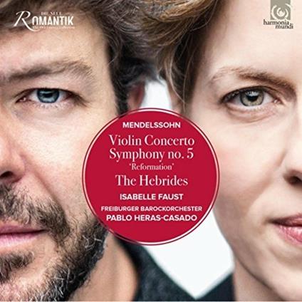 Concerto per violino - Sinfonia n.5 - CD Audio di Felix Mendelssohn-Bartholdy,Freiburger Barockorchester,Pablo Heras-Casado