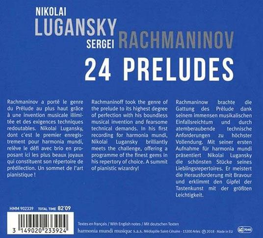 24 preludi - CD Audio di Sergei Rachmaninov,Nikolai Lugansky - 2