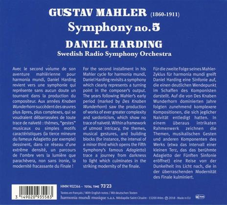 Sinfonia n.5 - CD Audio di Gustav Mahler,Daniel Harding,Swedish Radio Symphony Orchestra - 2