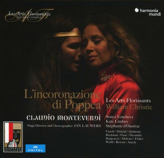 L'Incoronazione di Poppea - CD Audio + DVD di Claudio Monteverdi,William Christie,Les Arts Florissants,Stéphanie D'Oustrac,Sonya Yoncheva,Kate Lindsey