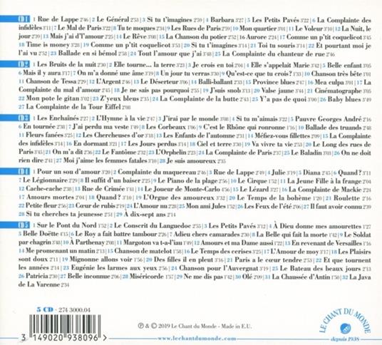 Un Jour Tu Verras - CD Audio di Marcel Mouloudji - 2