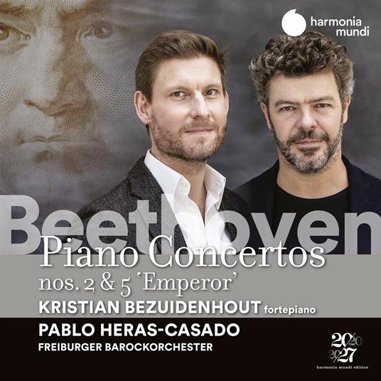 Concerti per pianoforte n.2, n.5 - CD Audio di Ludwig van Beethoven,Freiburger Barockorchester,Kristian Bezuidenhout,Pablo Heras-Casado
