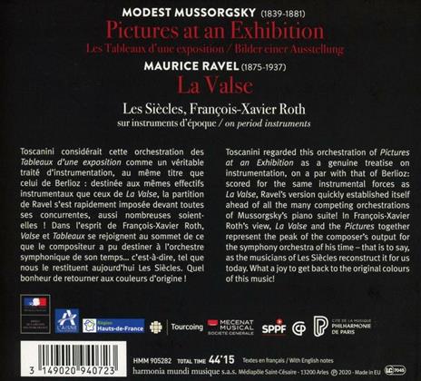 La Valse / Quadri di un'esposizione (Pictures at an Exhibition) - CD Audio di Modest Mussorgsky,Maurice Ravel,François-Xavier Roth,Les Siècles - 2